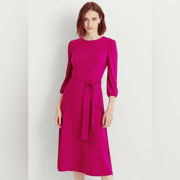 Lauren Ralph Lauren Burgundy Dress - Picture 1 of 6